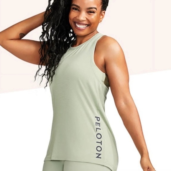 NWT Peloton Purpose Twist‎ Back Tank Sage Size L - Picture 1 of 6